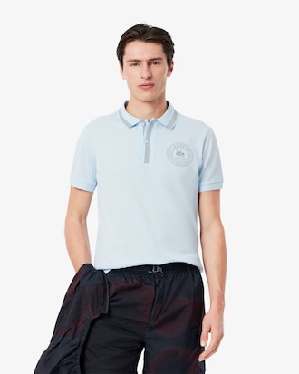 Men's Regular Fit L.12.12 Badge Print Polo