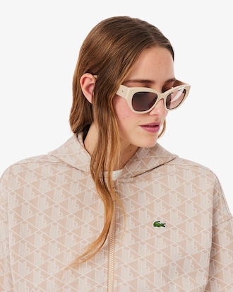 Sweatshirt &agrave; capuche jacquard monogramme