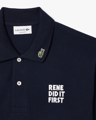 Polo con texto Classic Fit L.12.12