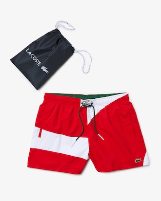 Men's Heritage Graphic Patch Light Swimming Trunks