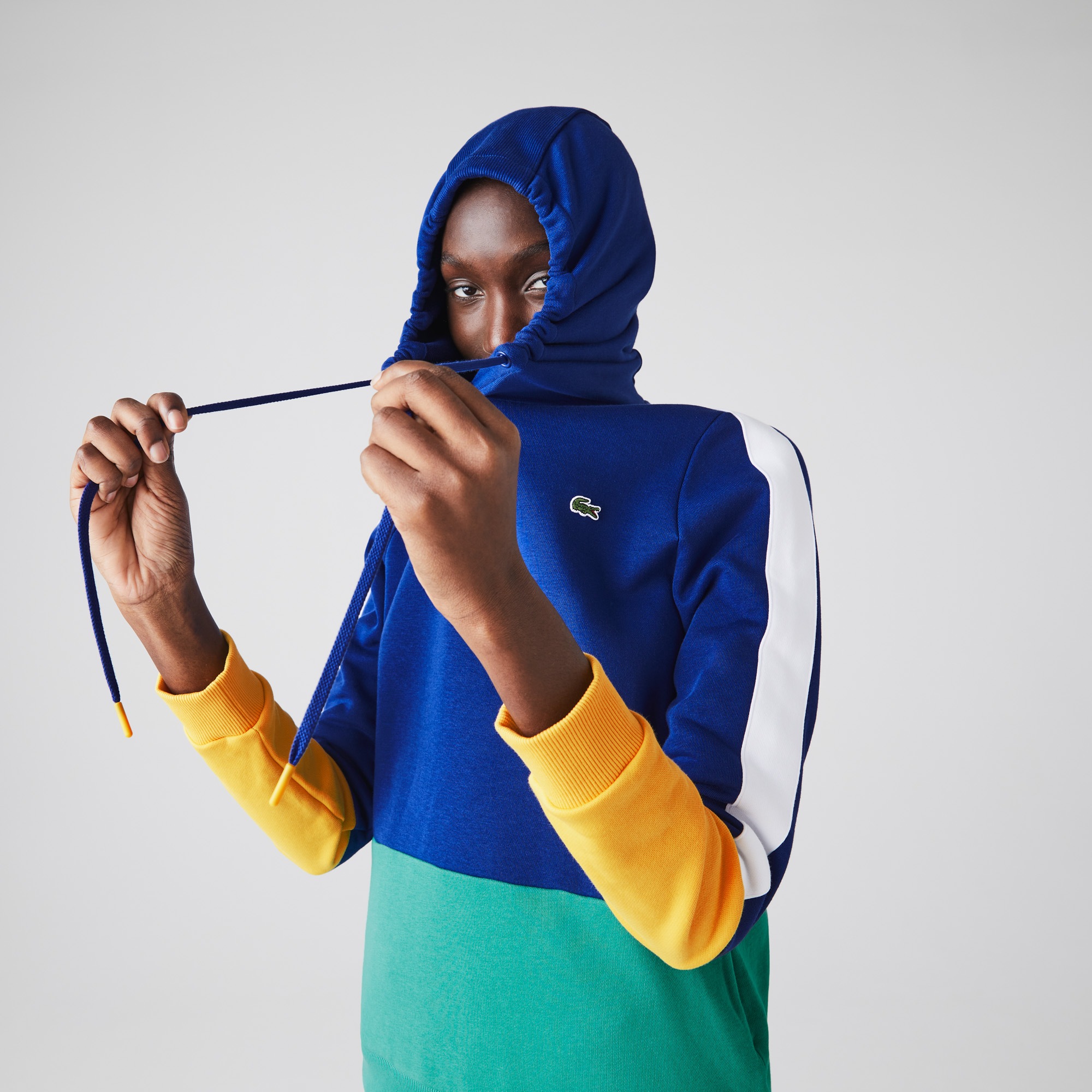 Women's SPORT Hooded Colorblock Fleece Tennis Sweatshirt Women's Sweaters & Sweatshirts New