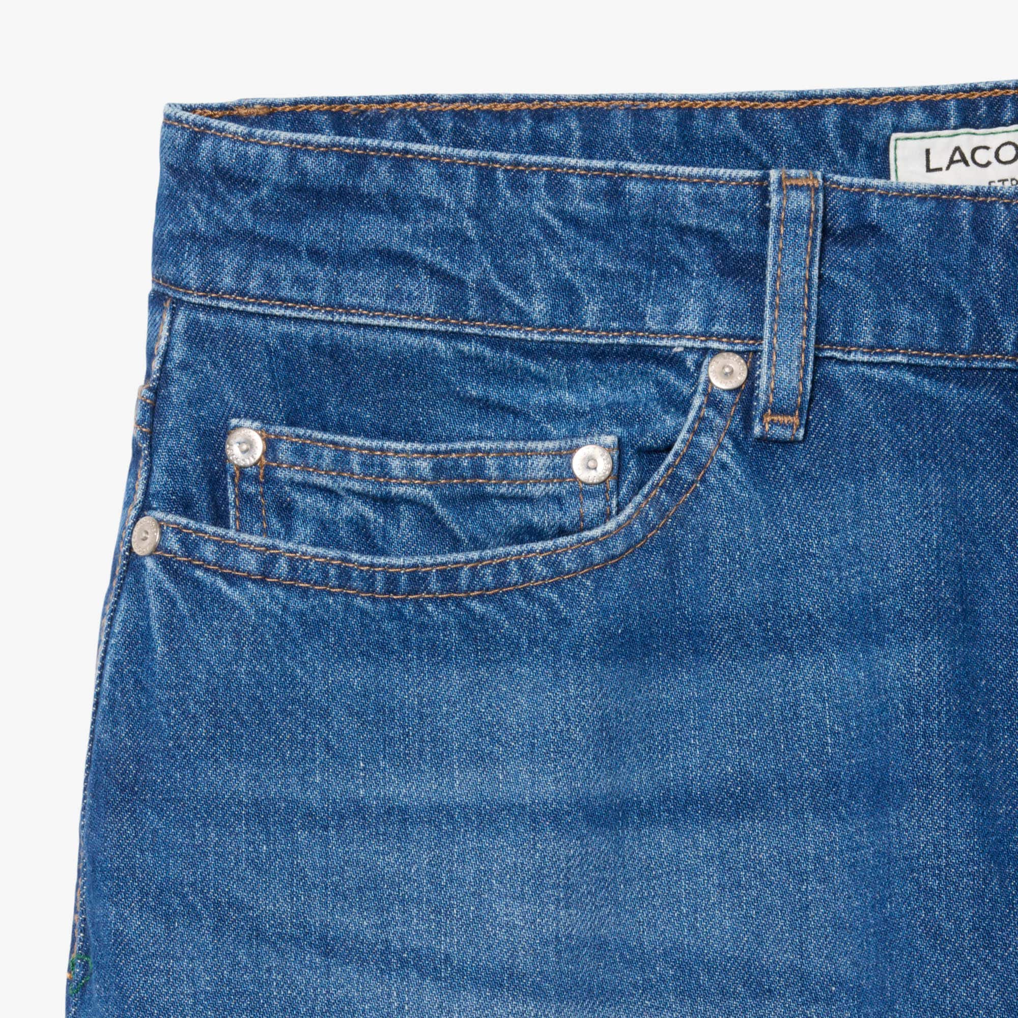 Men's 5-Pocket Straight Cut Indigo Jeans