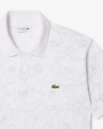 Men's Classic Fit Flower Print L.12.12 Polo