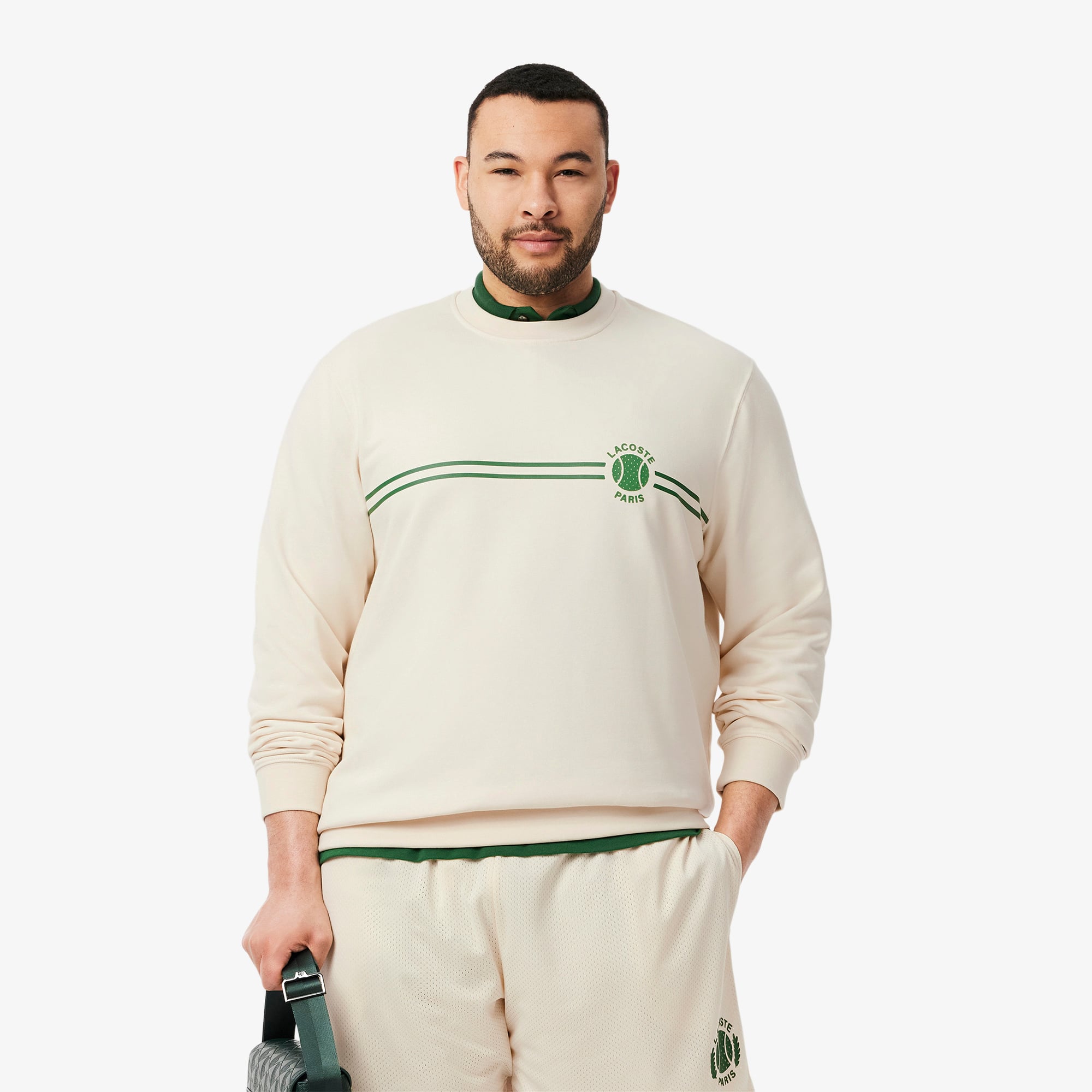 ♡*様 KISSTHECLUB basic unisex sweat Men's Tennis Printed Fleece Sweatshirt - Sweaters & Sweatshirts
