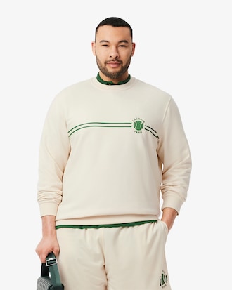 Men's Tennis Printed Fleece Sweatshirt