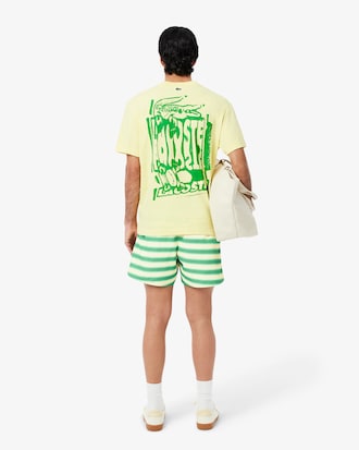 Traje de ba&ntilde;o corto a rayas