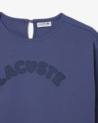 Playera de algod&oacute;n de manga larga con marca para ni&ntilde;o