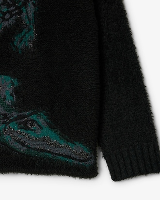 Runway Jacquard Crocodile Sweater