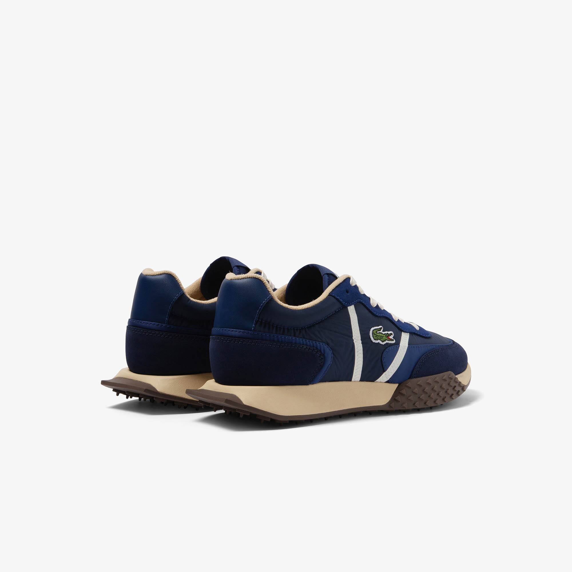 靴 Lacoste Karoly 3 SRW BLU , US7 Men's Joggeur 2.0 Leather Colorblock Sneakers - Sneakers