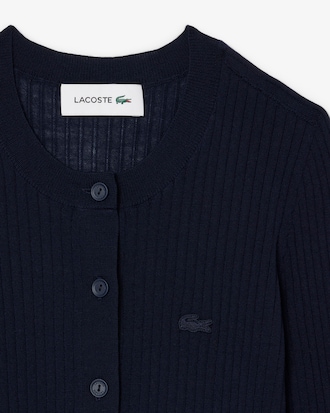 Women's Rib Knit Merino Wool Cardigan