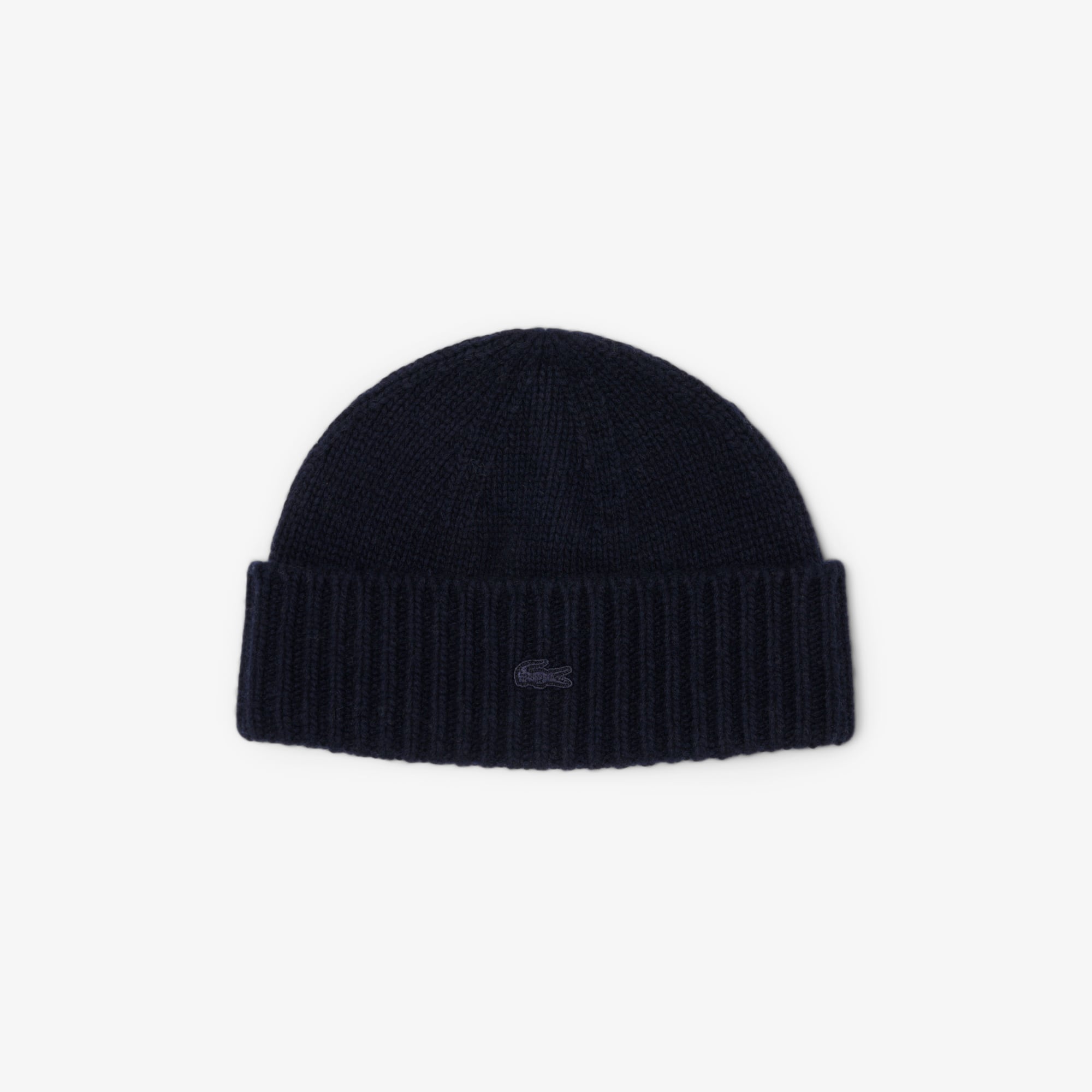 Lacoste Women's 3d Rib Knit Wool Beanie - One Size In Blue