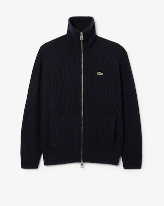 Men's Wool Zip-Up Sweater