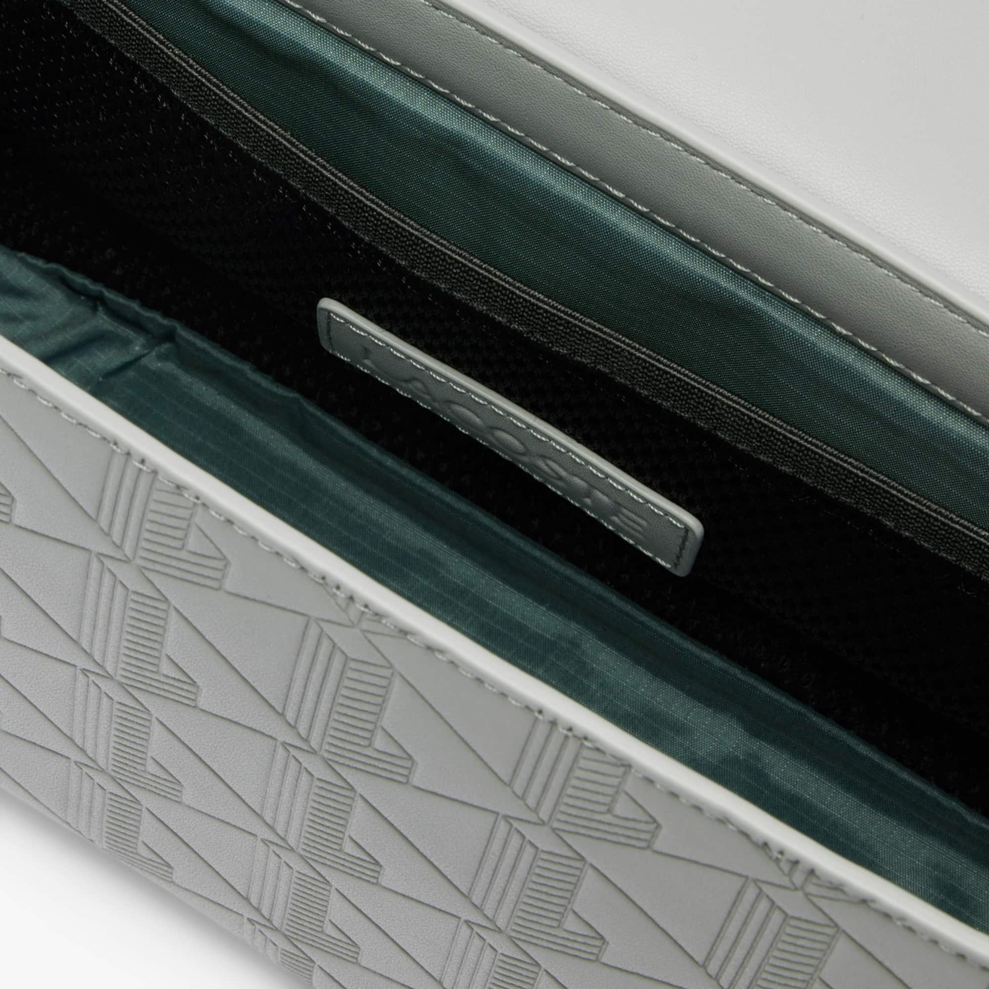 【LACOSTE】NOMOGRAMME Flap Messenger Bag_NU4838M (GREY BLUE) Amazon.com | Lacoste Nomogramme Small Flap Close Messenger
