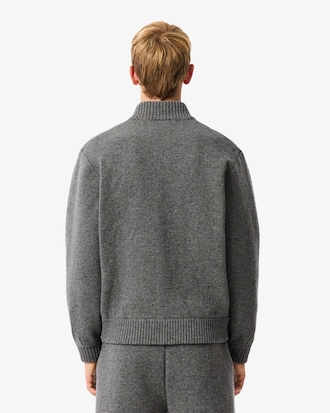 Men's Merino Wool Jersey Bomber Jacket