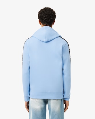 Men's Logo Stripe Zip-Up Hoodie