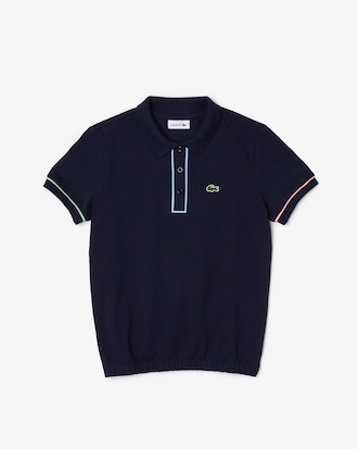 Kids' Elasticized Waist Cotton Piqué Polo