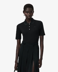 Runway Slim Fit Silk Mini-Piqu&eacute; Polo Shirt