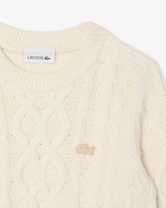 Cotton and Wool Crew Neck Sweater