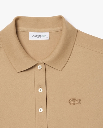 Women's L.12.D Slim Fit Stretch Mini Piqué Polo