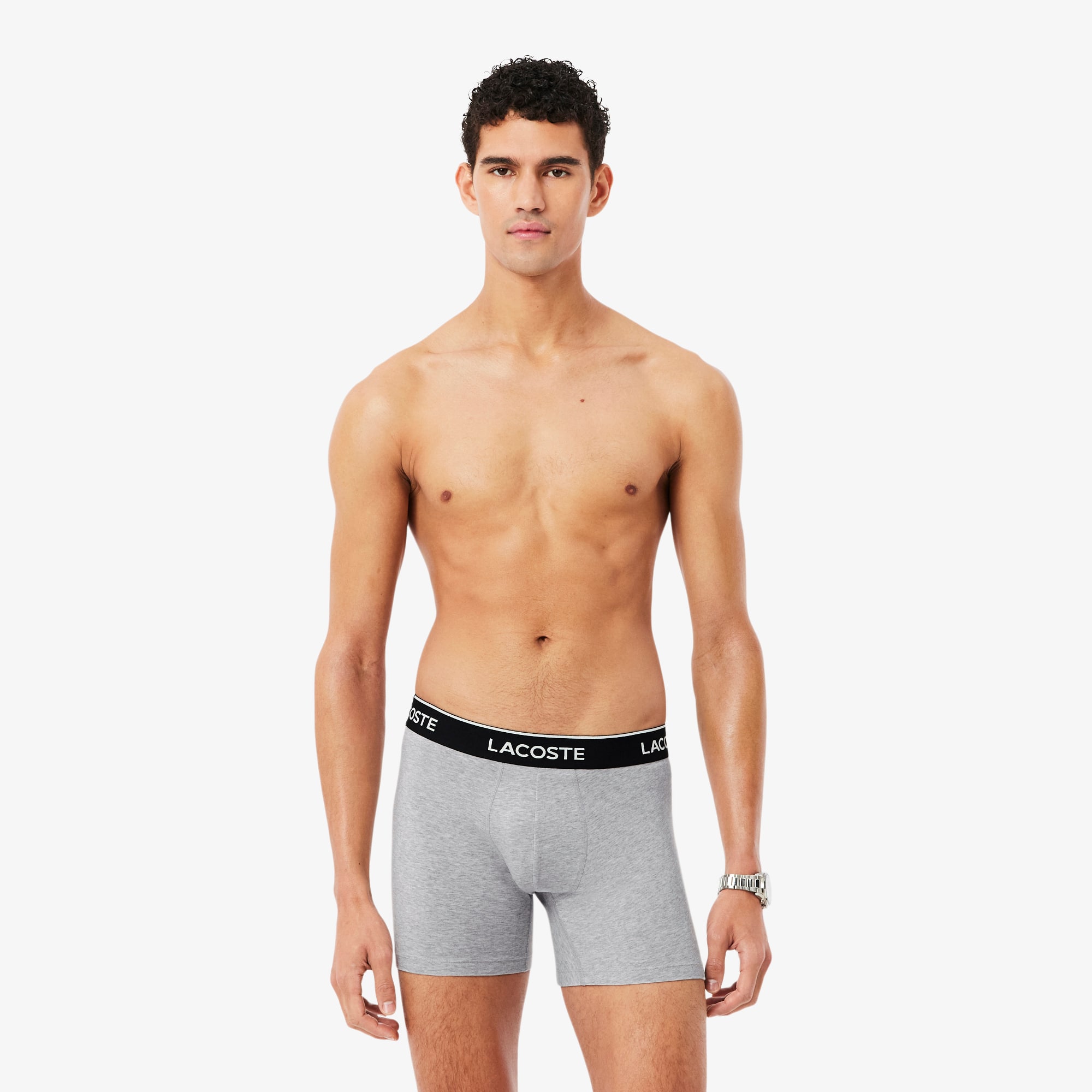 Lacoste Men's Cotton Jersey Boxer Briefs 3-Pack