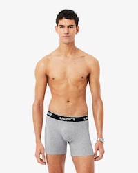 Lot de 3 boxers longs coton stretch