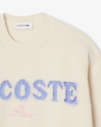 Women's Intarsia Branded Wool Sweater