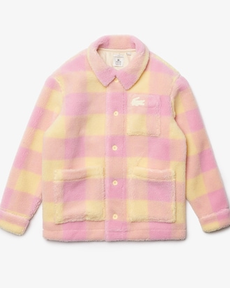 Unisex LIVE Checkered Polar Fleece Overshirt