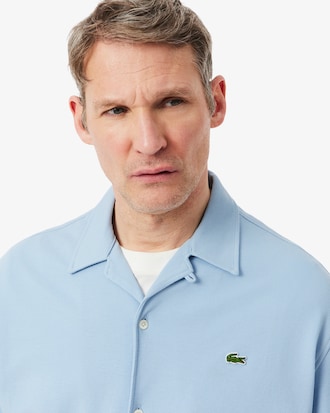 Relaxed Fit Short Sleeved Piqu&eacute; Shirt