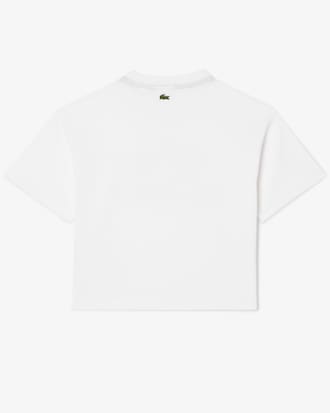 Girls' Oversized Print Cotton T-Shirt   