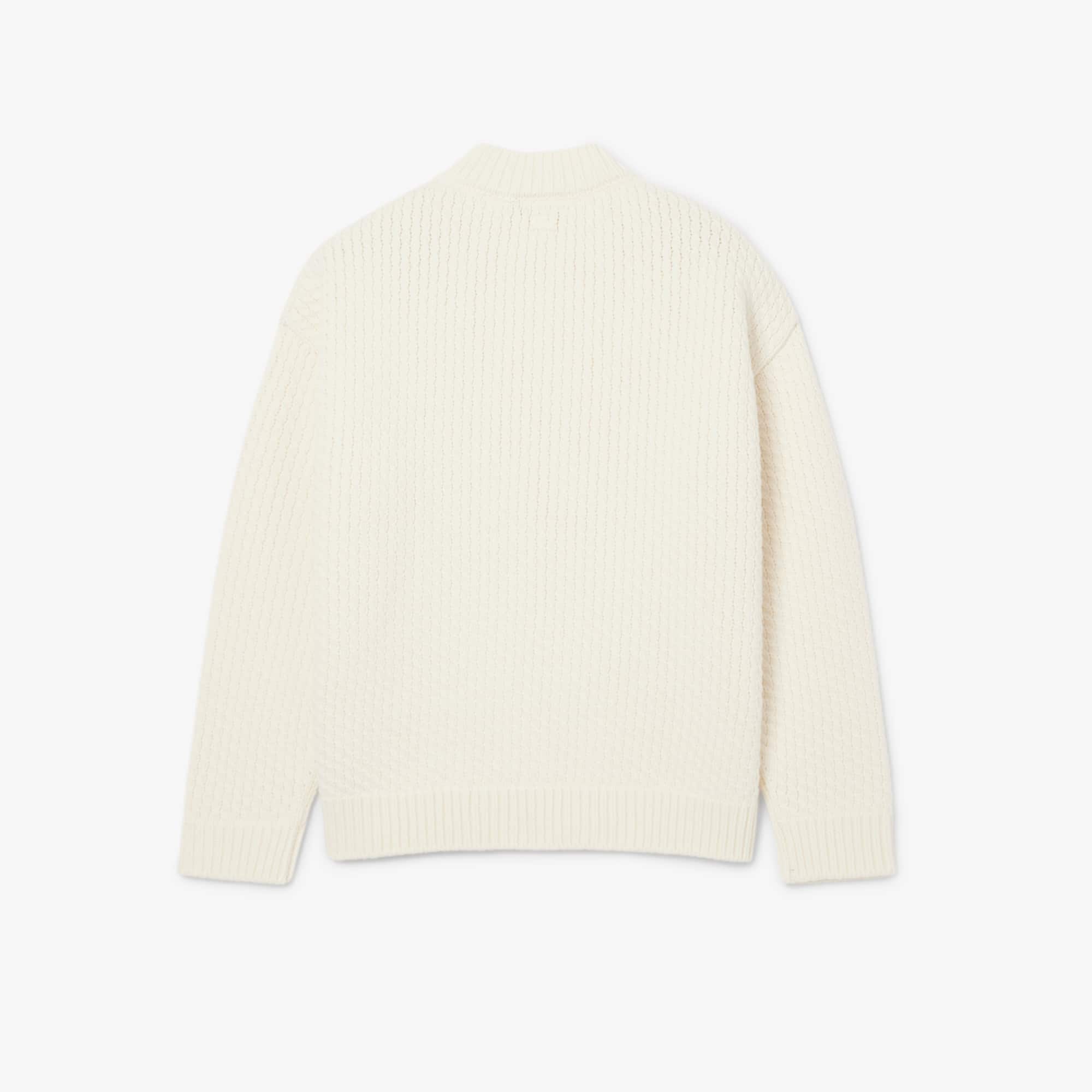 Runway Embroidered Badge Wool Sweater