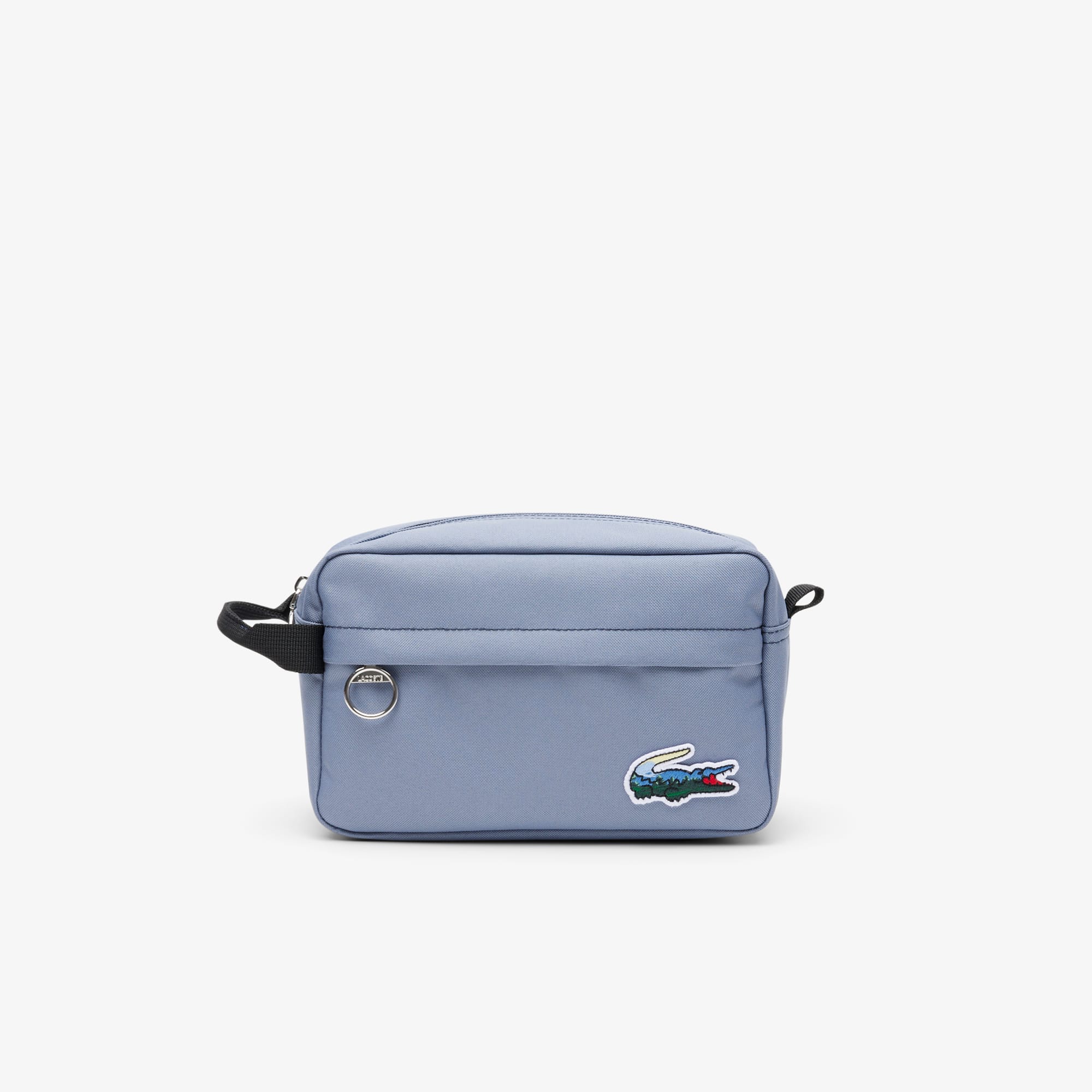 Lacoste Landscape Crocodile Vanity Bag - One Size In Blue