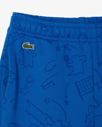 Shorts polares con motivo de cocodrilo