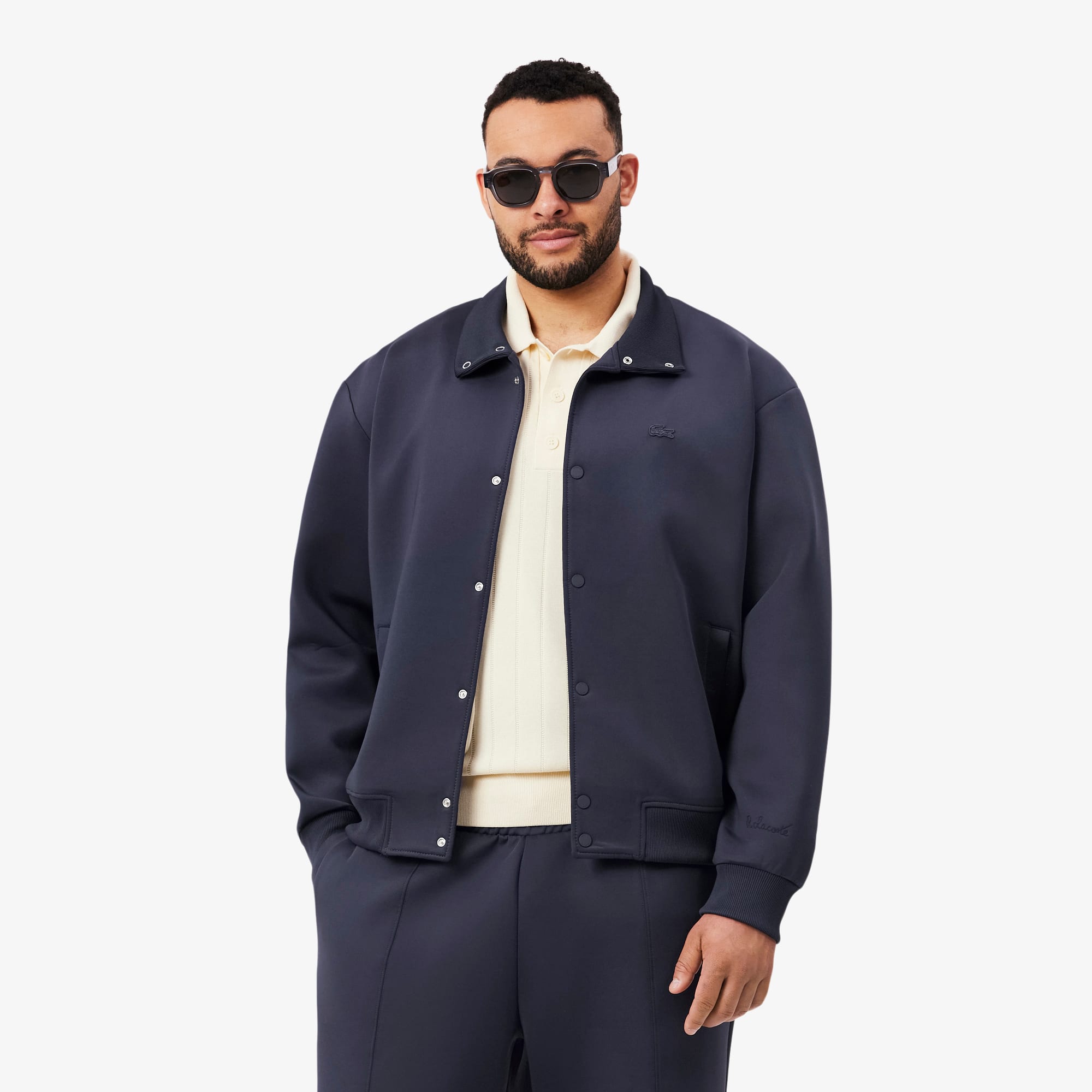 High Neck Embroidered Signature Jacket - Jackets & Coats - New In