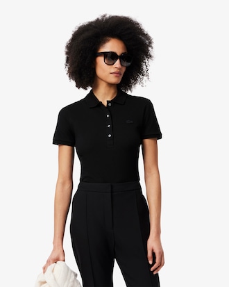 Women's L.12.D Slim Fit Stretch Mini Piqué Polo