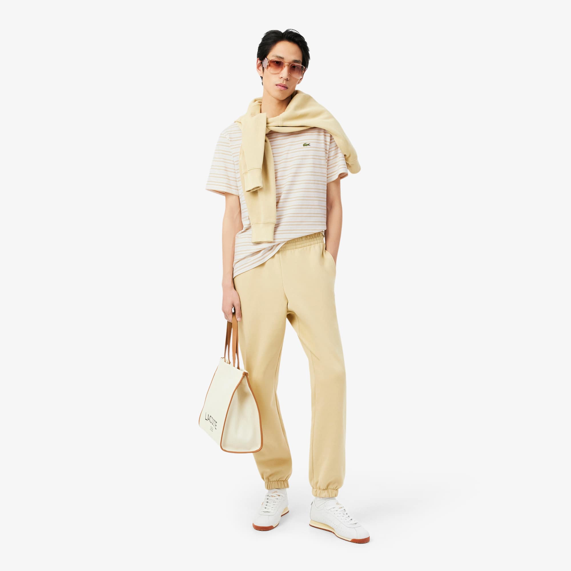 Striped Cotton T-Shirt - T-shirts - New In 2026 | Lacoste