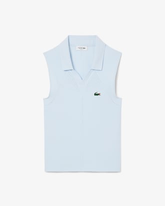 Women's Sleeveless Stretch Knit Tennis Polo