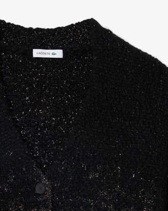 C&aacute;rdigan de Jacquard en Degradado con Efecto Metalizado