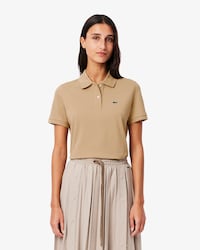 Women's Regular Fit Supple Petit Piqu&eacute; Polo