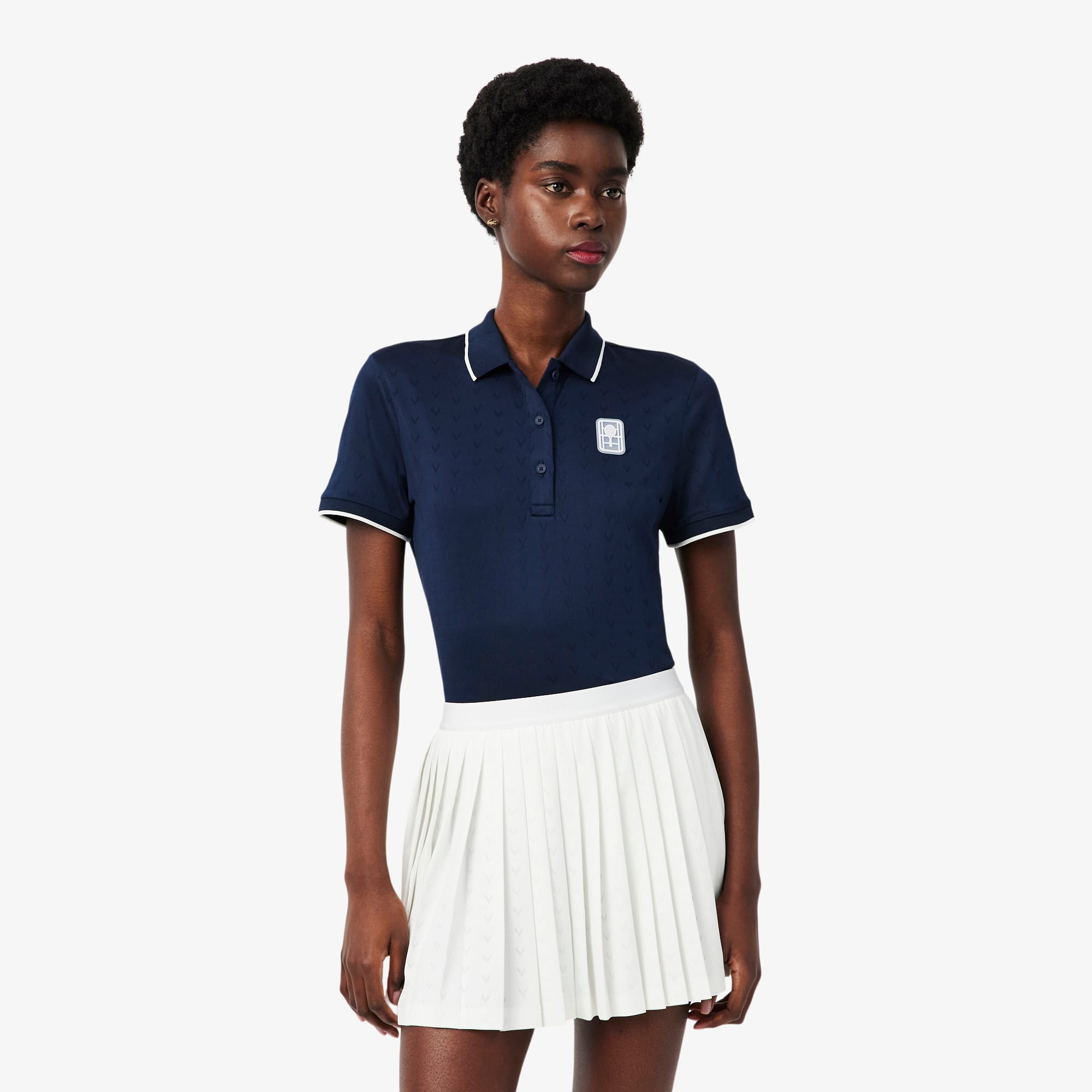Lacoste Tennis Heritage Ultra Dry Stretch Polo Shirt - 42 In Blue