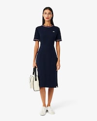 Women's Trim Accent Jersey T-Shirt Dress