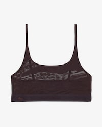 Crocodile Accent Mesh Bralette