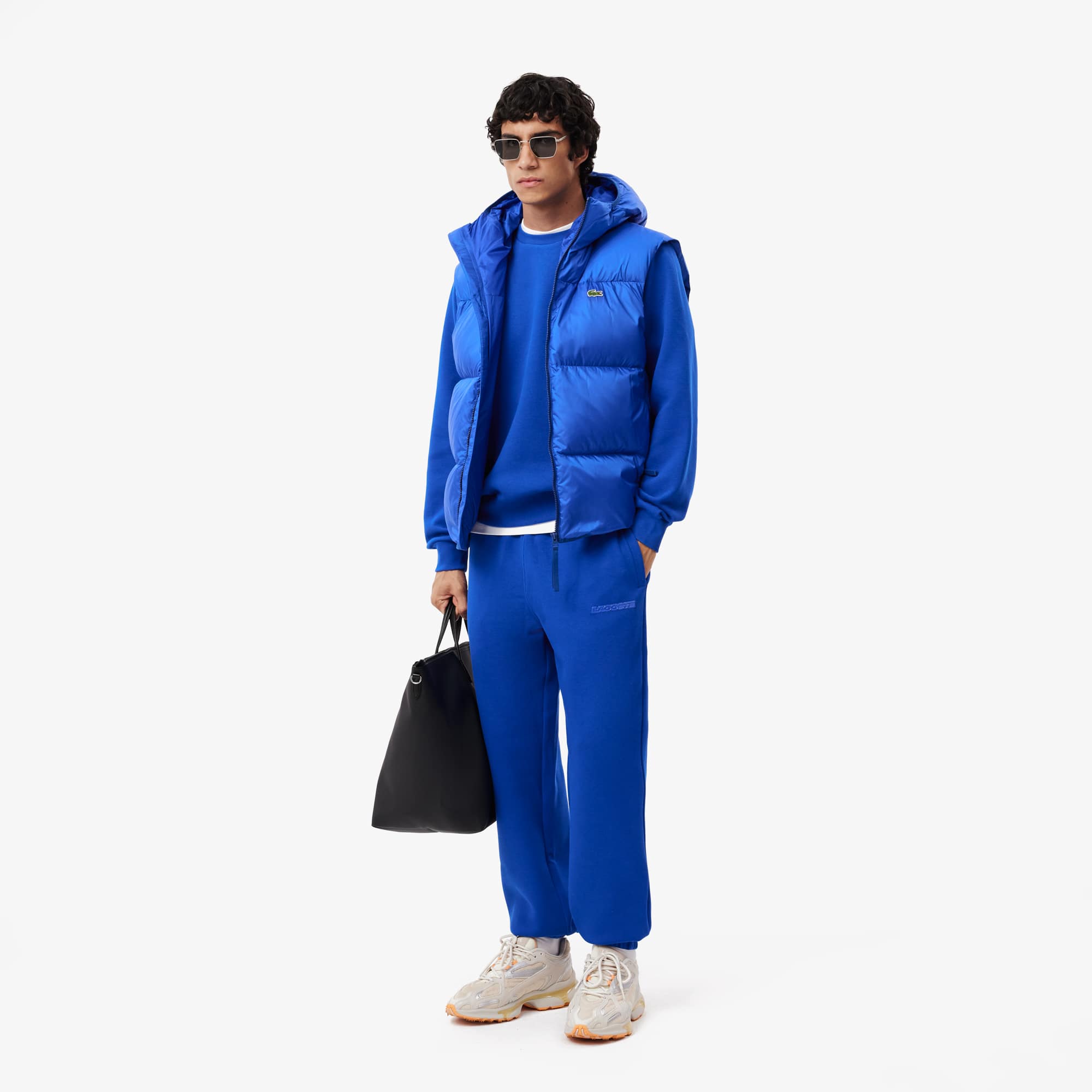 Men's Piqué Badge Accent Sweatshirt - Sweaters & Sweatshirts - New