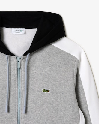 Men's Zip-Up Colorblock Hoodie