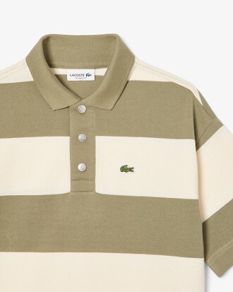 Kids' Striped Petit Piqué Polo