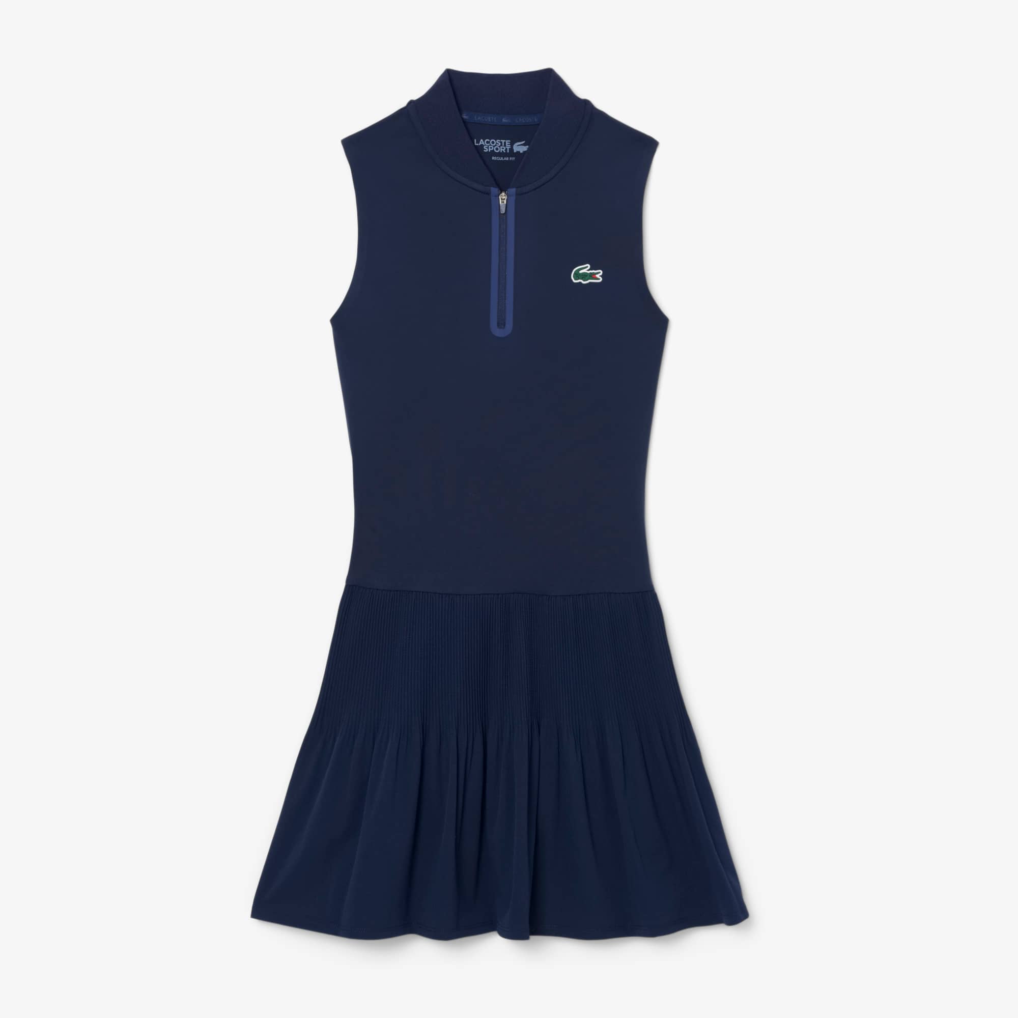Lacoste Ultra Dry Stretch Tennis Dress With Liner - 32 In Blue