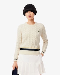 Women's Cable Knit Wool Sweater
