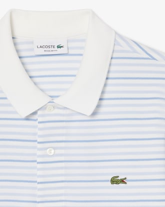 Regular Fit Striped Petit Piqu&eacute; Polo