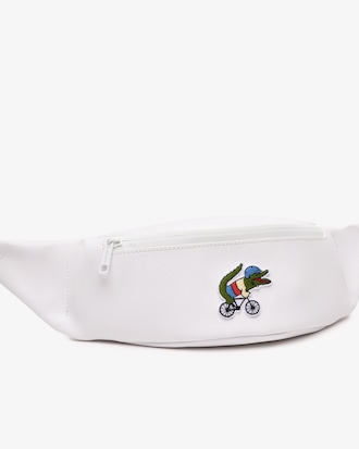 Sac banane unisexe Lacoste x Netflix avec imprim&eacute; crocodile