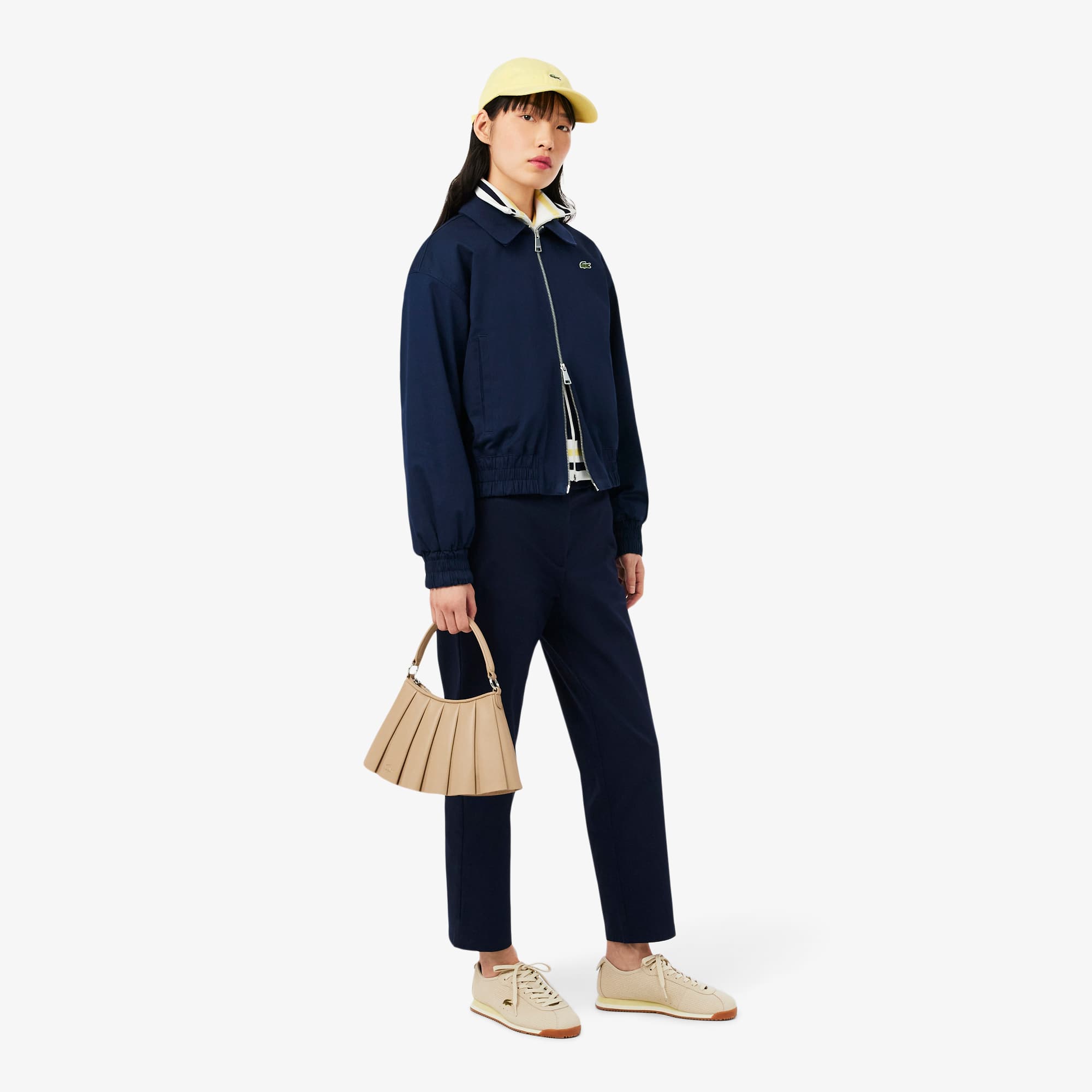 Women's Double Collar Stretch Jacket - Organic Cotton - New In