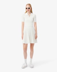 Women's Pleated Polo Collar Dress
